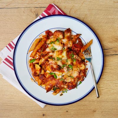 3 Cheese Veg-Packed Wholewheat Pasta Bake